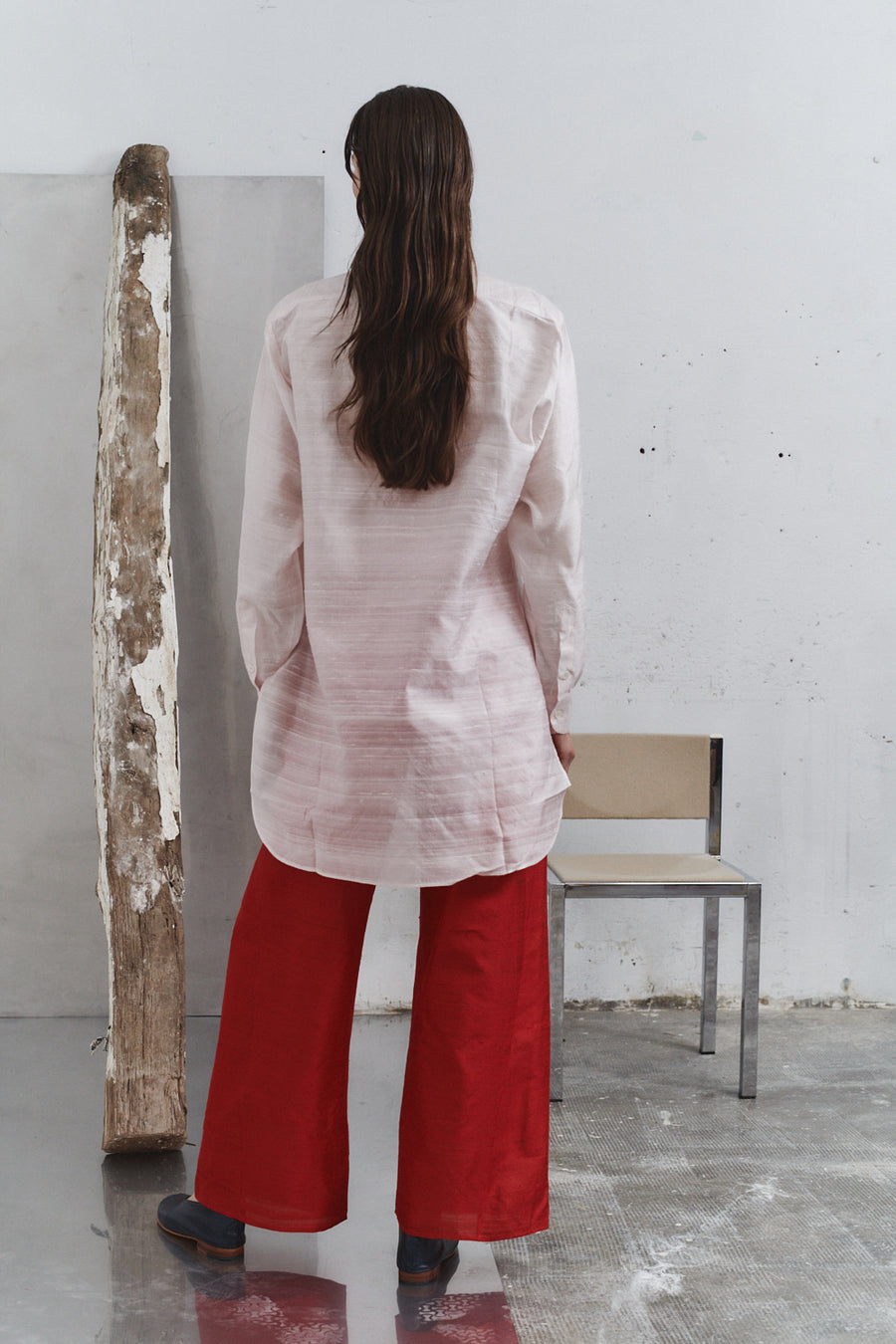 Rose Quartz Dupion Paul Blouse