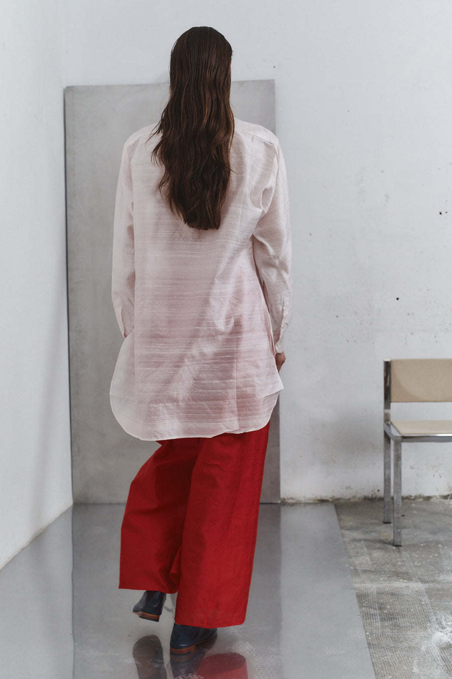 Rose Quartz Dupion Paul Blouse
