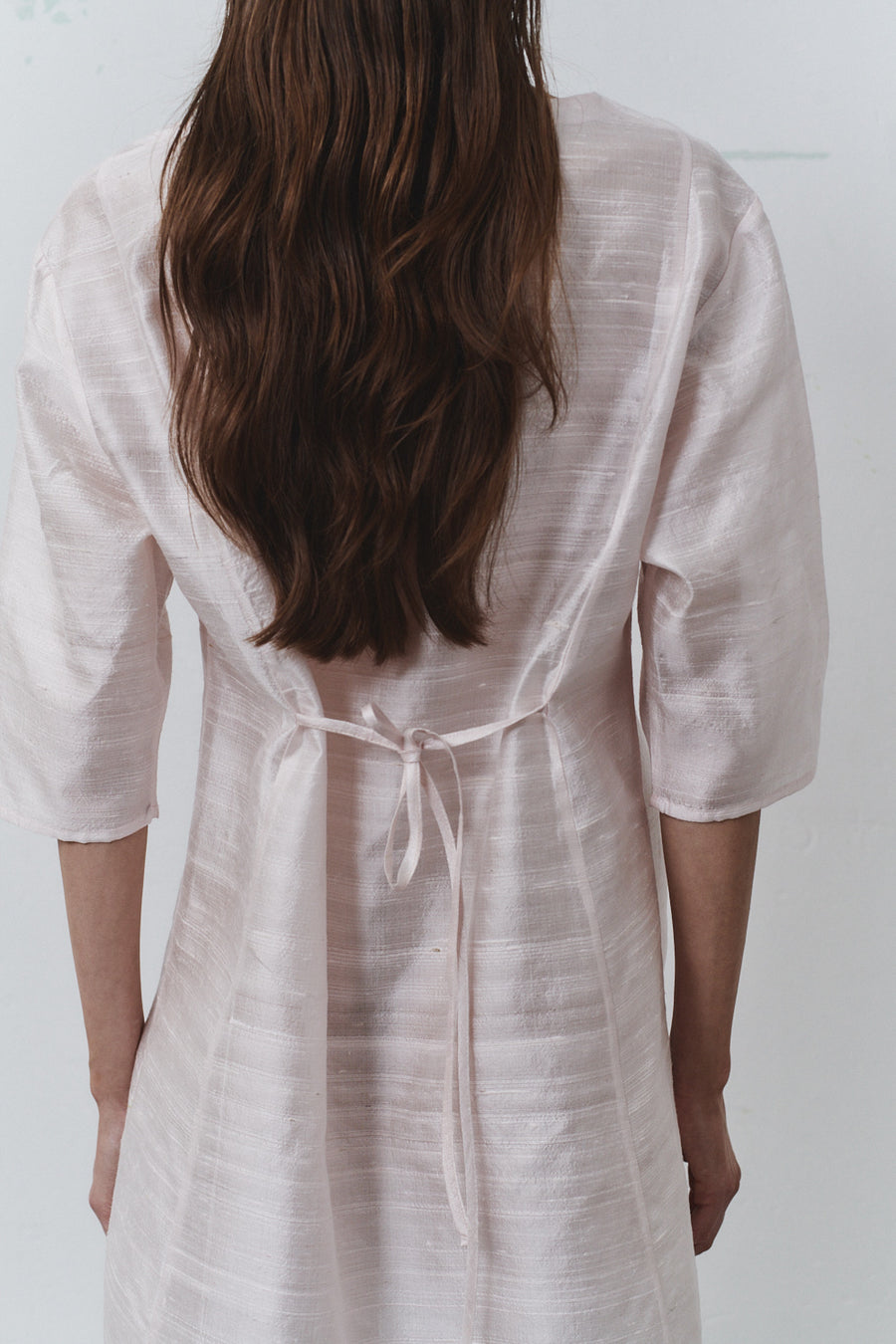 Rose Quartz Dupion Payesa Mini Dress