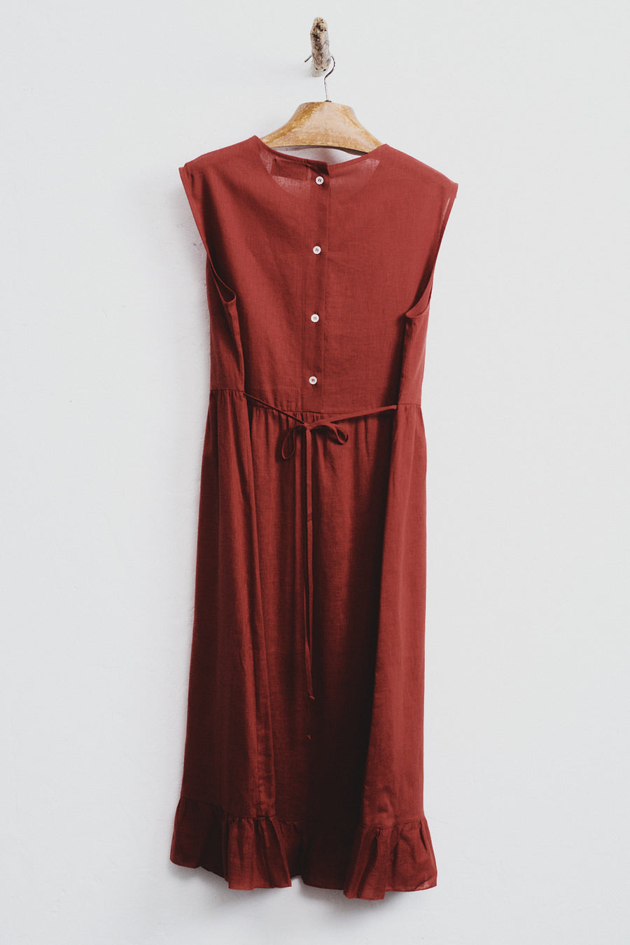 Clay Linen Echo Dress