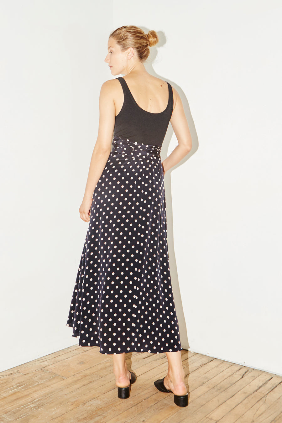Polka Silk Alma Skirt