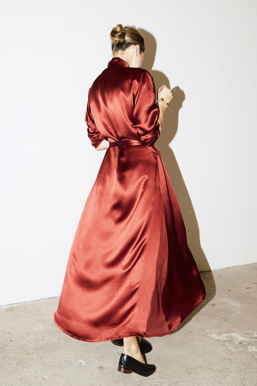 Ruby Red Kimono Robe Dress