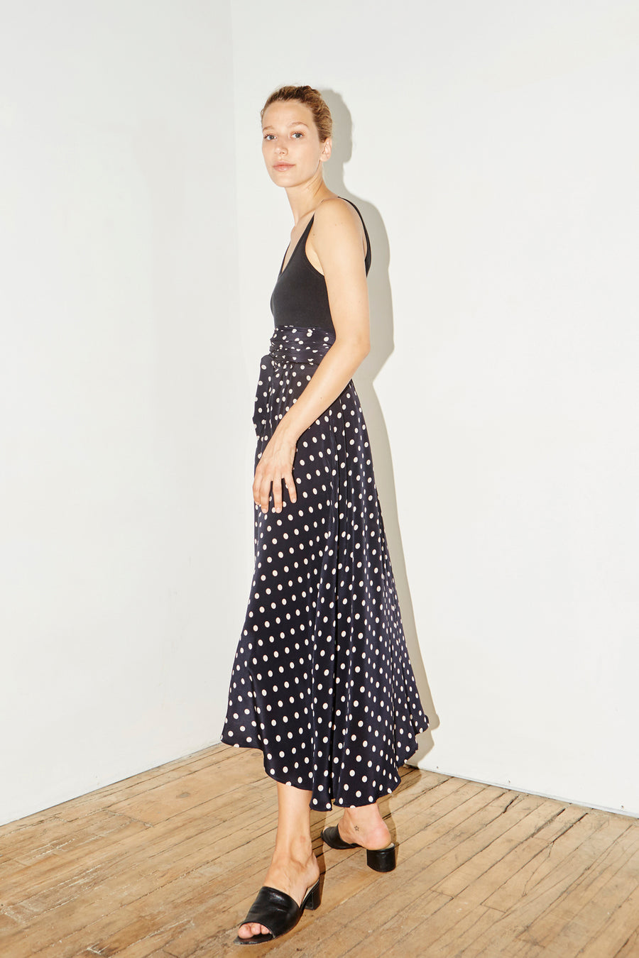 Polka Silk Alma Skirt