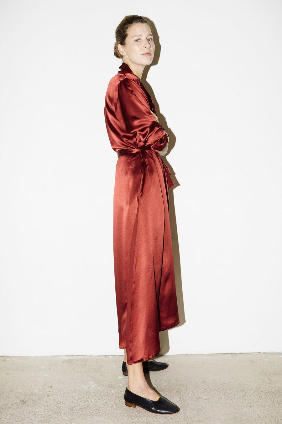 Ruby Red Kimono Robe Dress