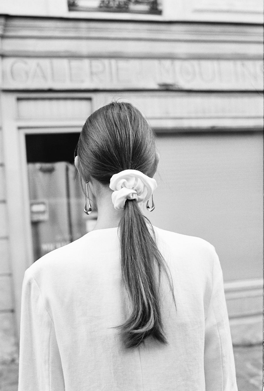 White Heavy Linen Senso Blazer