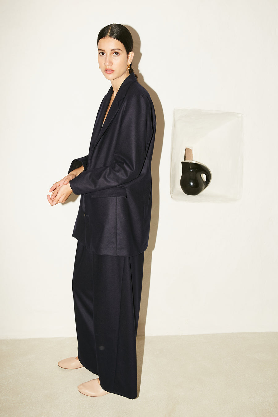 Night Blue Wool Judo Pants