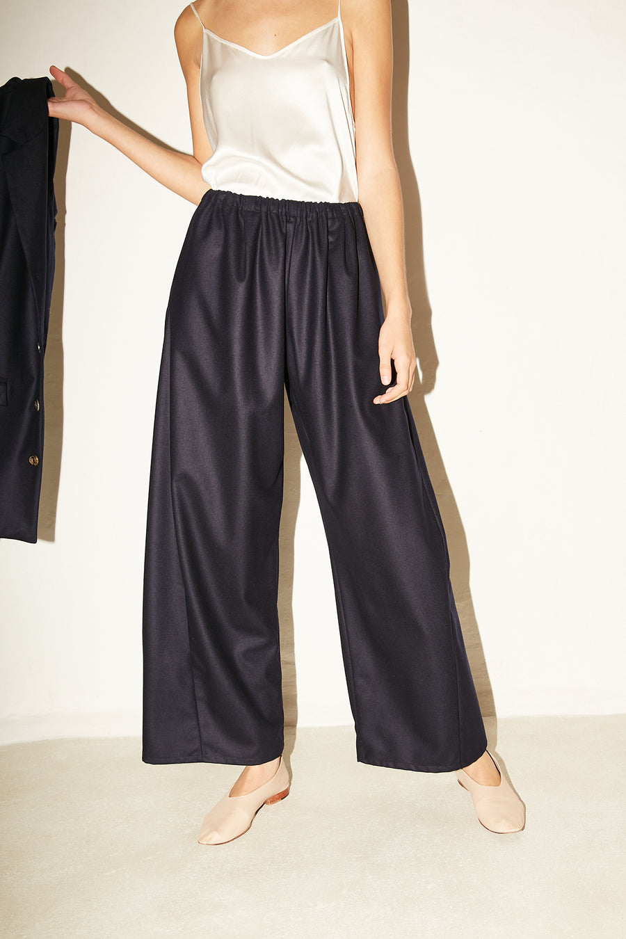 Night Blue Wool Judo Pants
