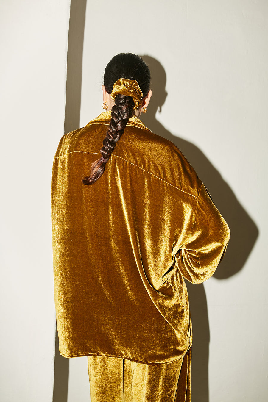 Oro Silk Velvet Ren Blouse