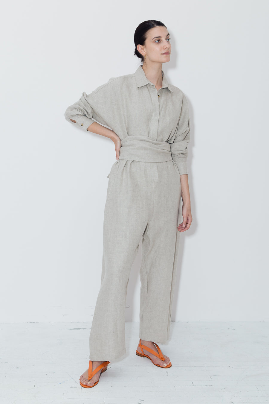Phoenicia Heavy Linen Ren Jumpsuit