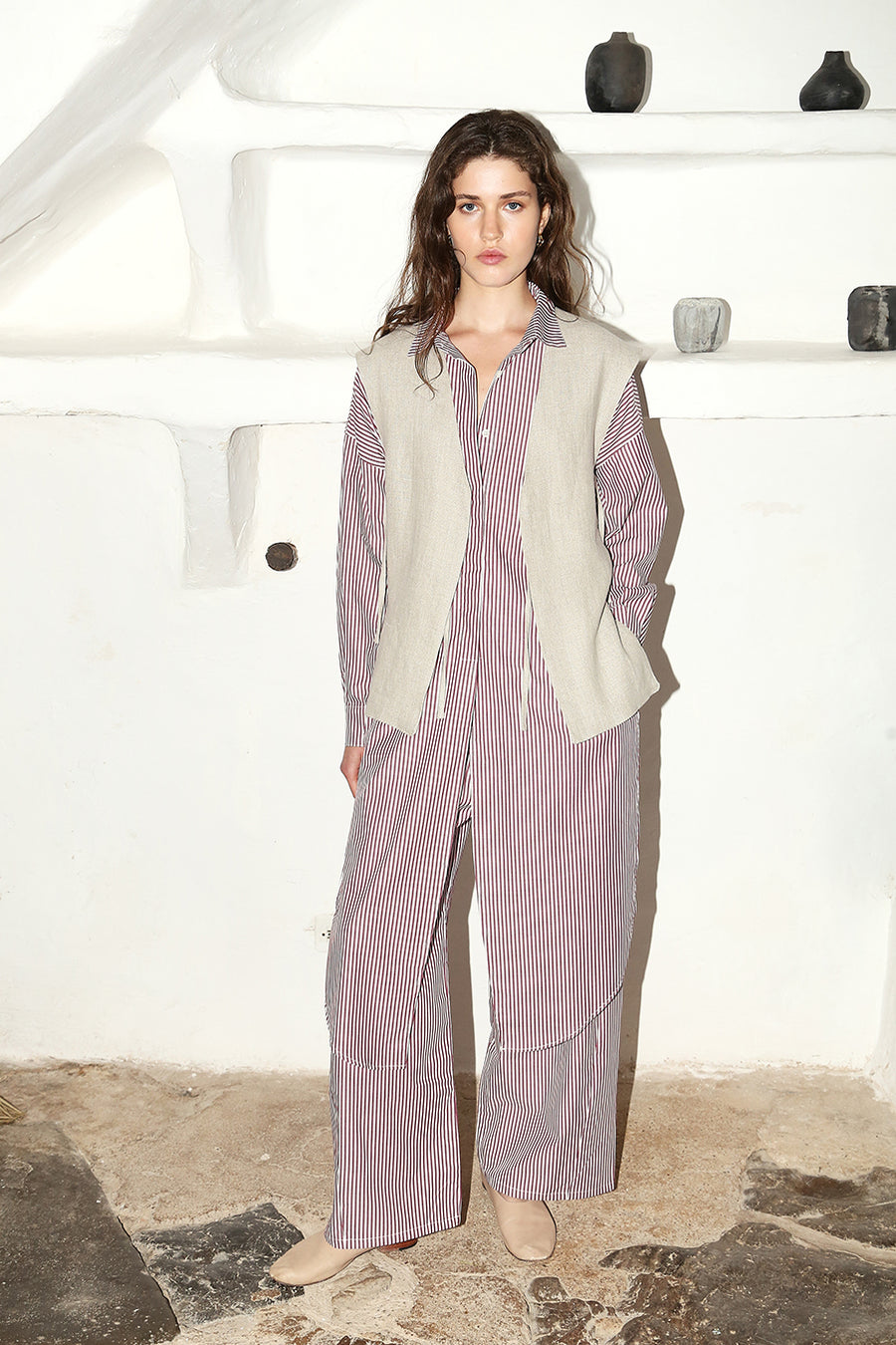 Piedra Heavy Linen Vest