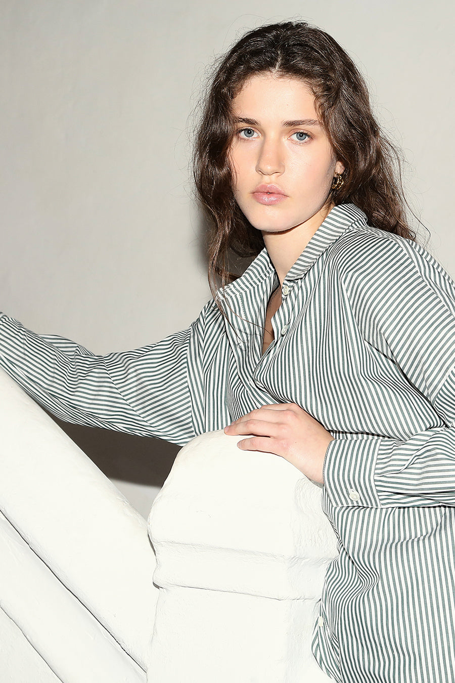 Olive Striped Ren Shirt