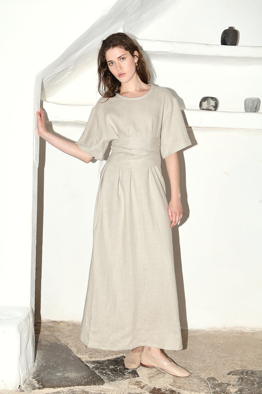 Piedra Heavy Linen Astra Dress