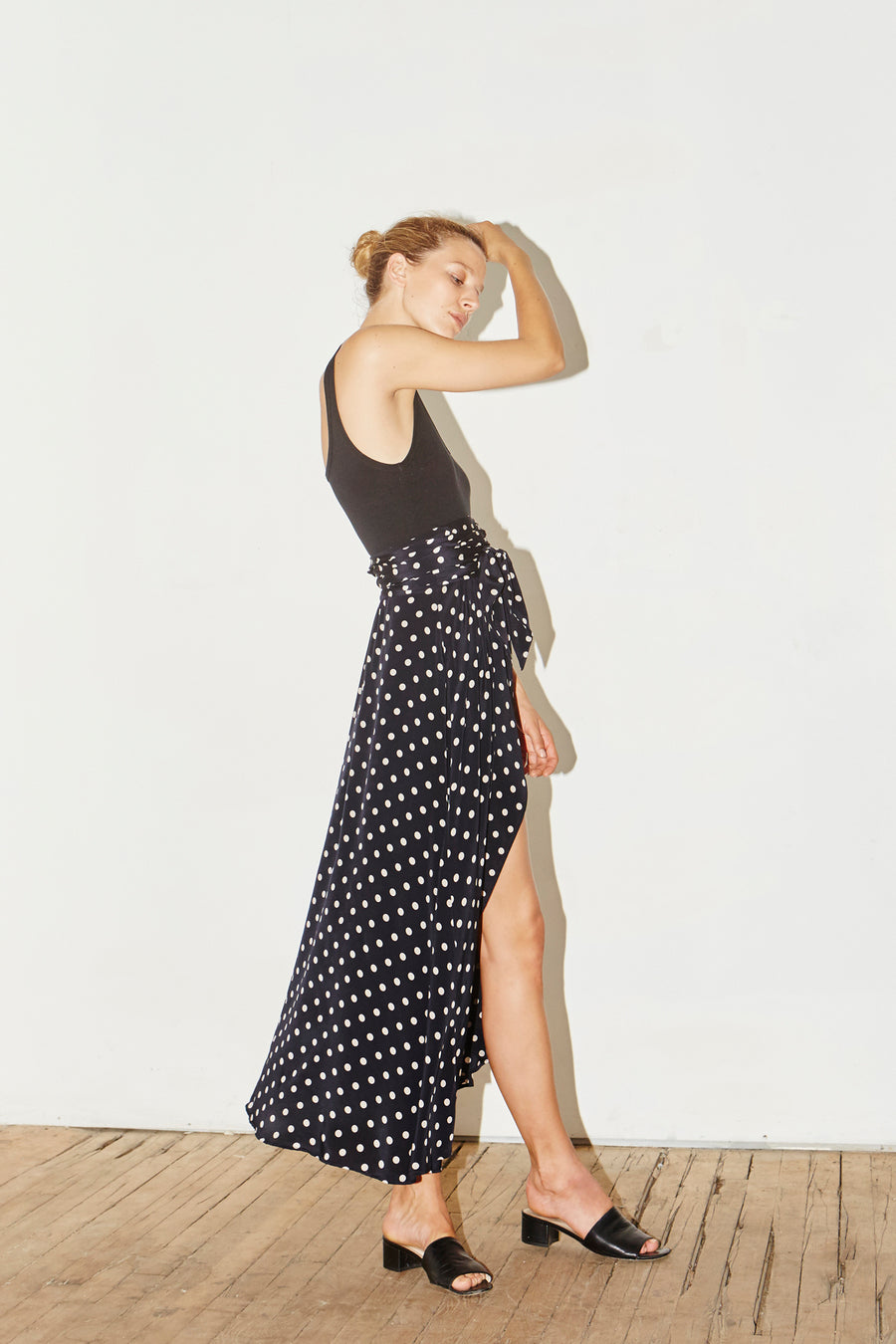 Polka Silk Alma Skirt