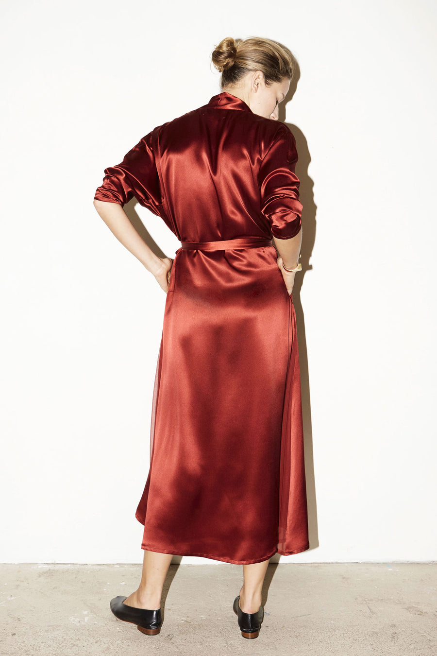 Ruby Red Kimono Robe Dress