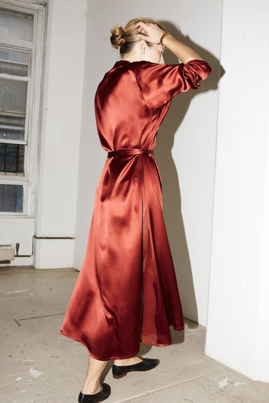 Ruby Red Kimono Robe Dress