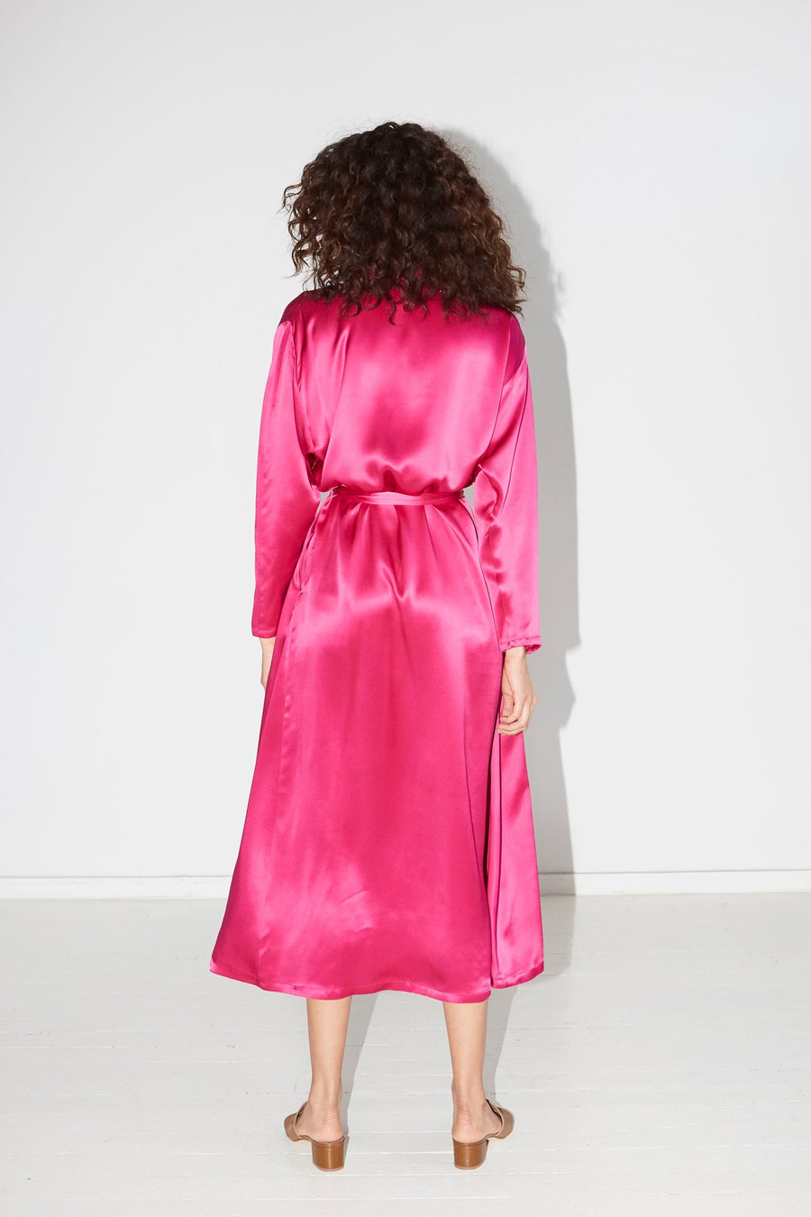 Dragon Pink Kimono Robe Dress