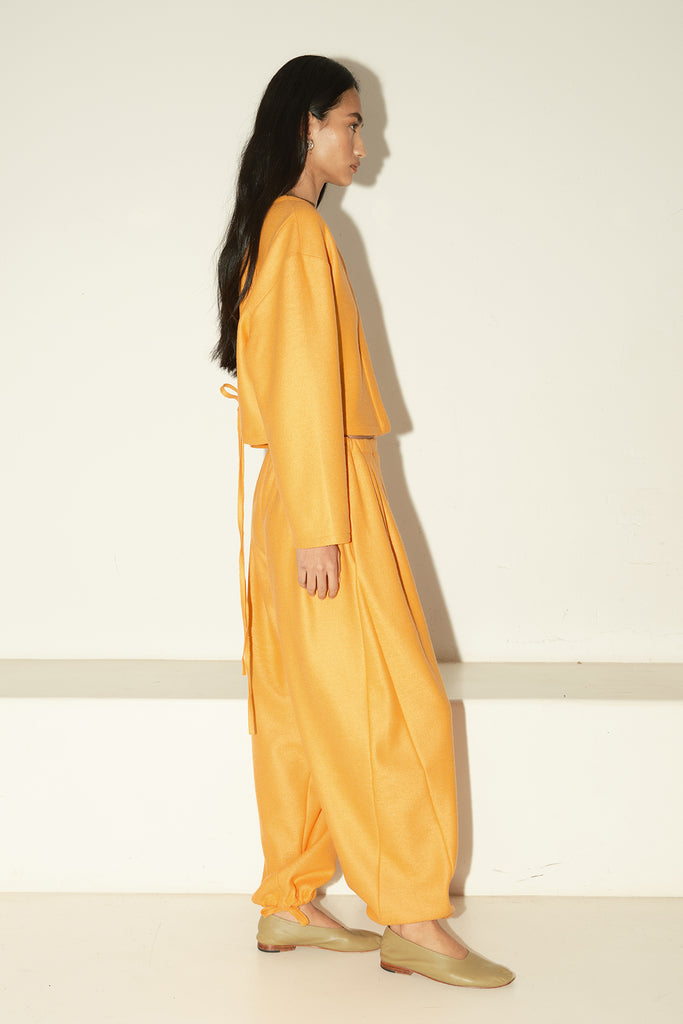 Tangerine Boiled Wool Kendo Pants –