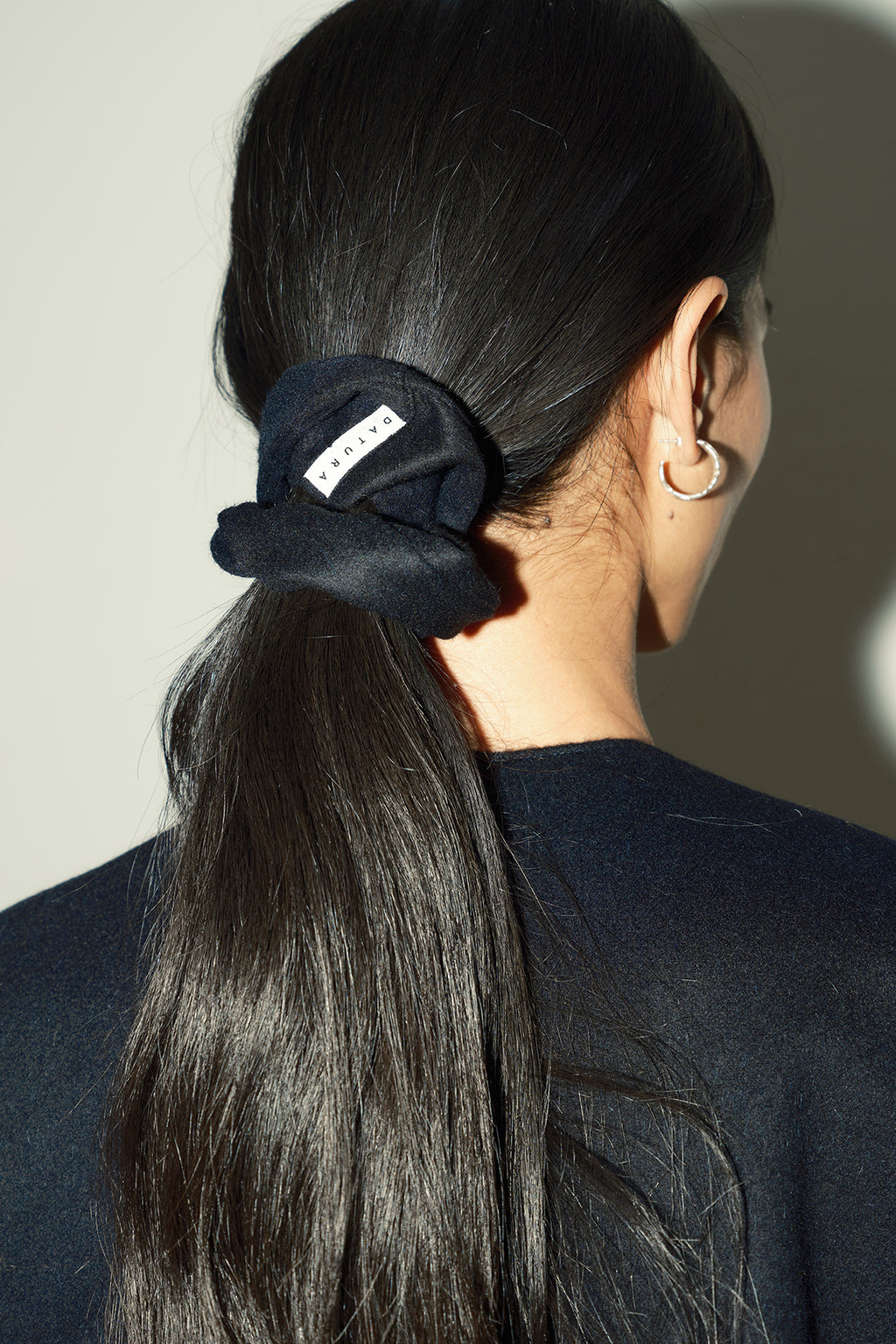 Night Sky Loden Alpaca Scrunchie