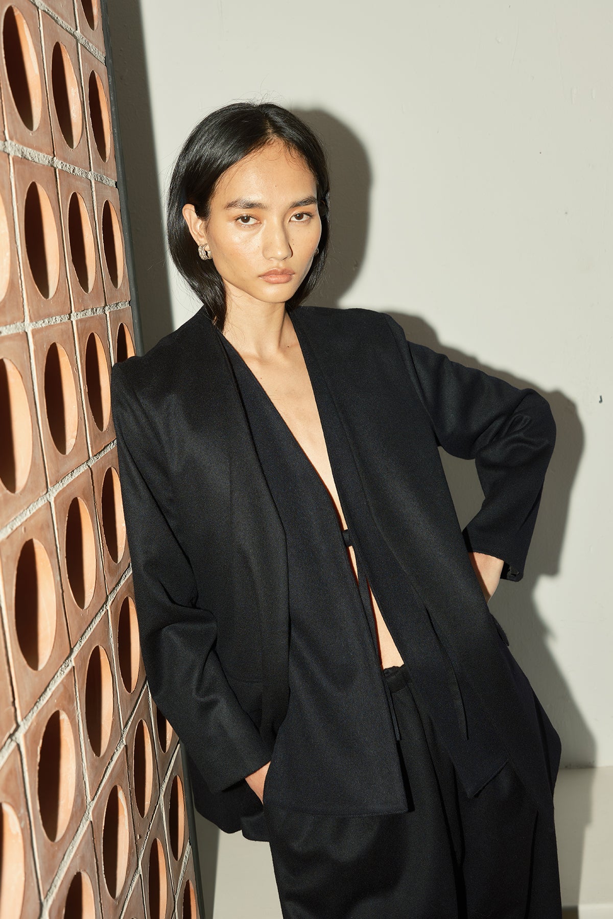 Avellana Brushed Wool Vest