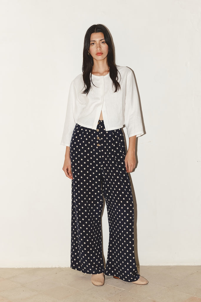 Polka Silk Tae Pants –