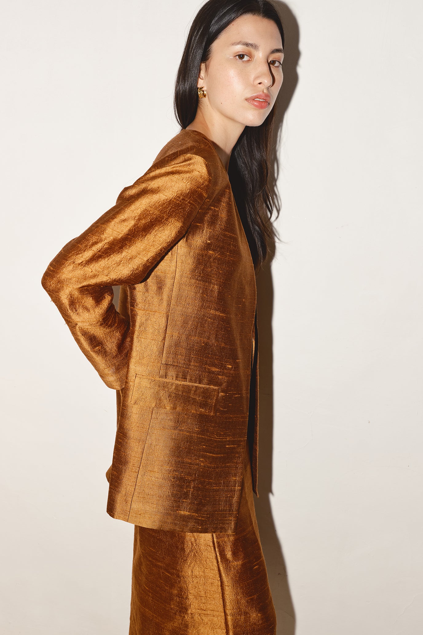 Avellana Brushed Wool Vest