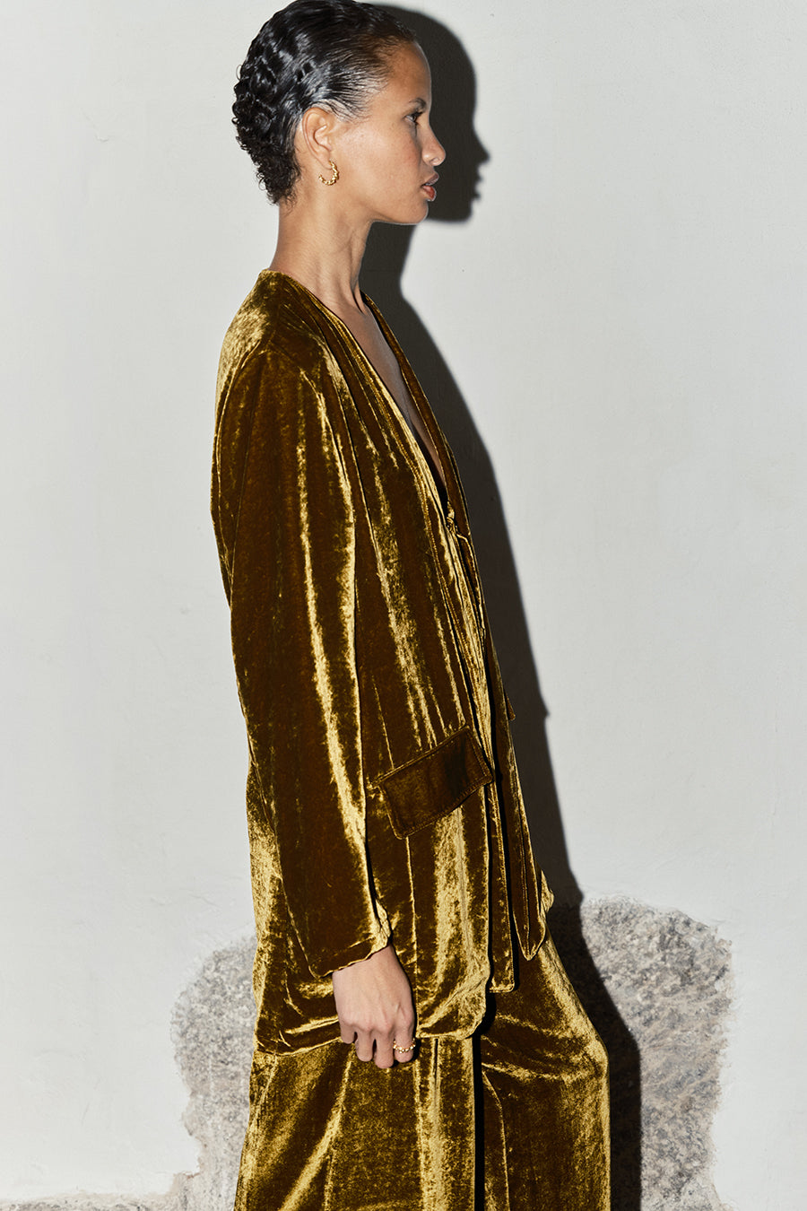 Oro Silk Velvet Senso Blazer