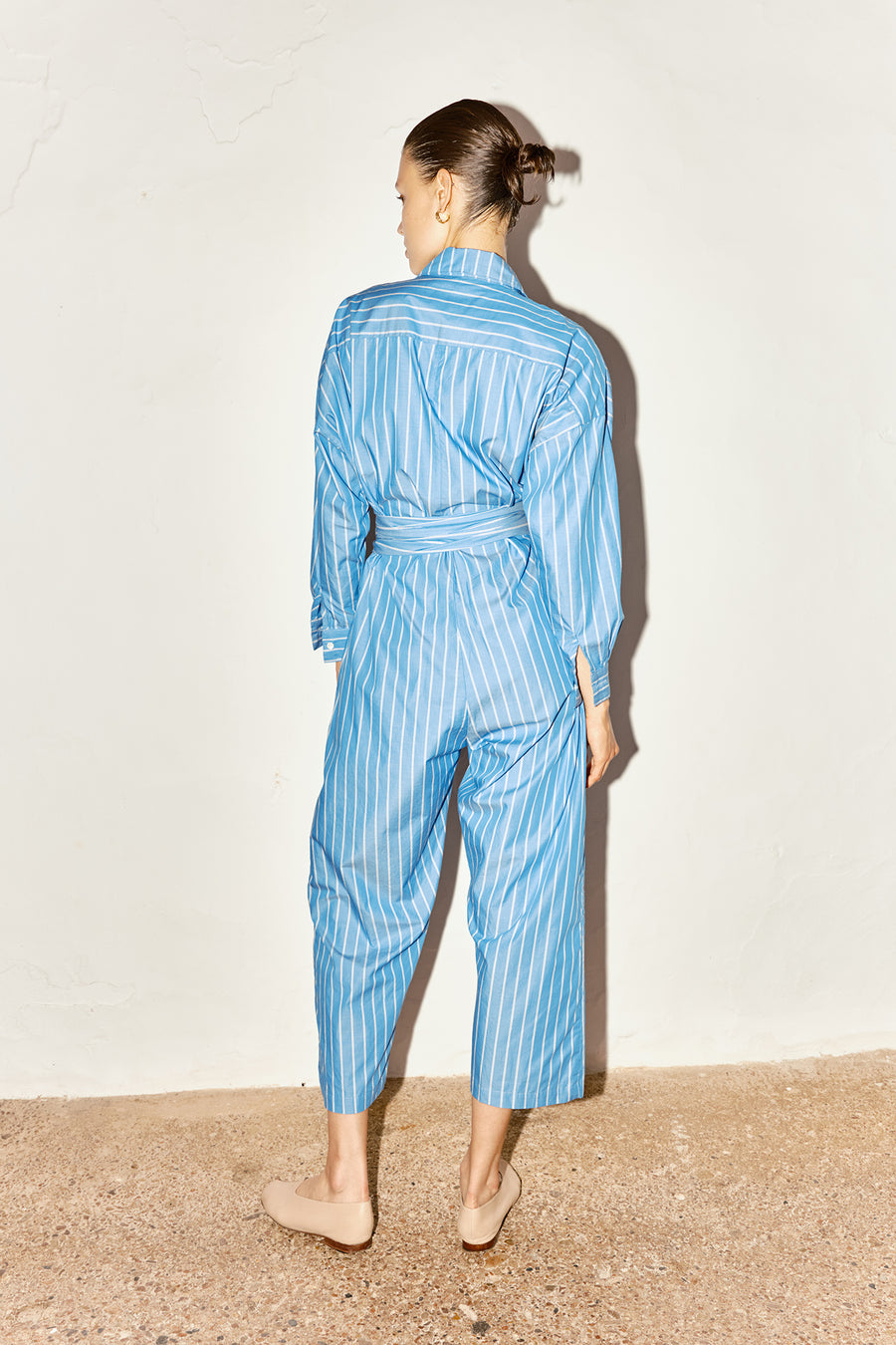 Egyptian Blue Striped Ren Jumpsuit