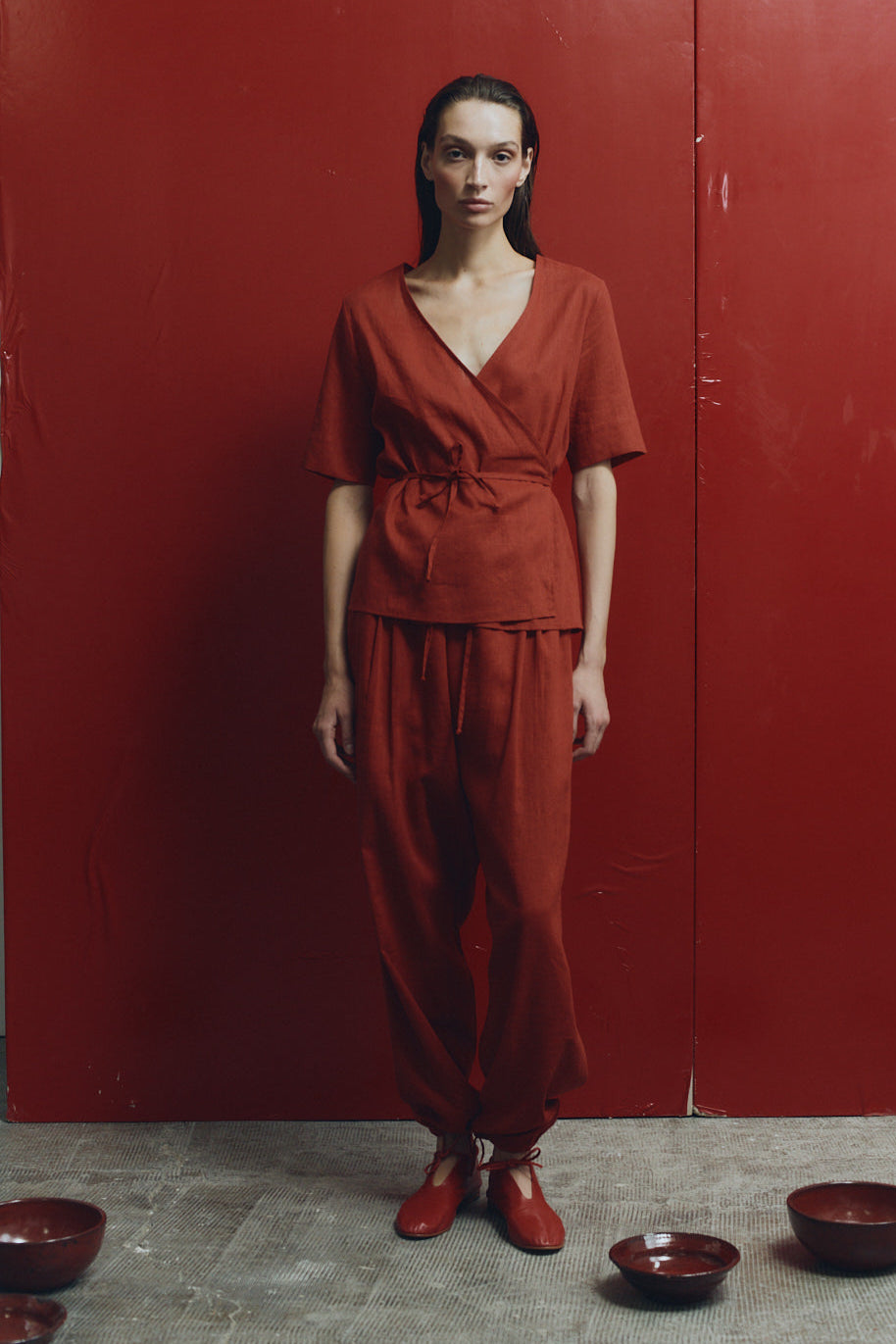 Clay Linen Kendo Pants