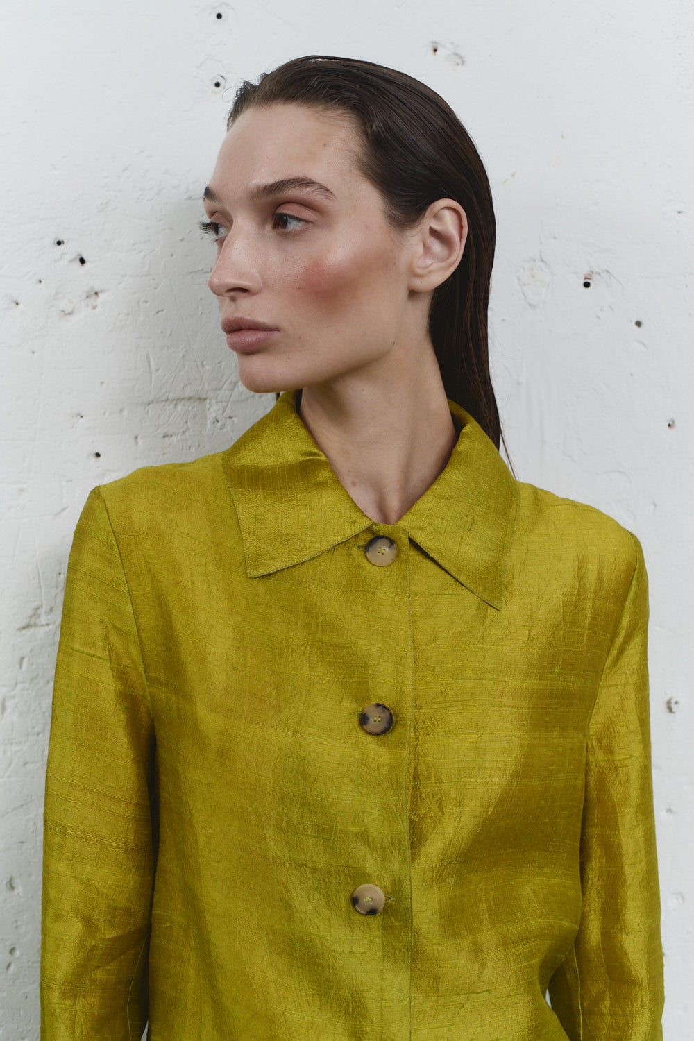 Pistacho Dupion Kali Jacket