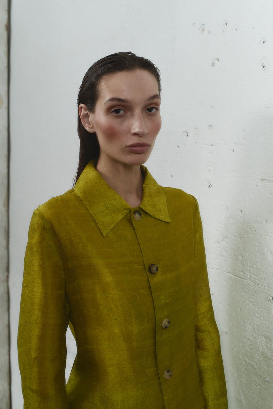 Pistacho Dupion Kali Jacket