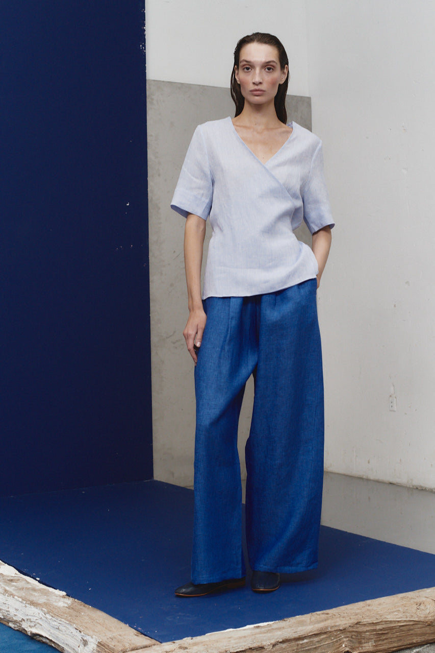 Lapis Linen Judo Pants