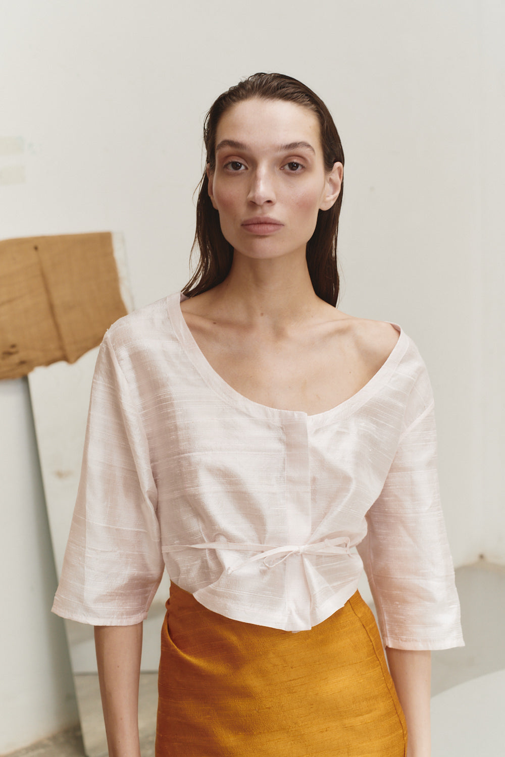 Avellana Brushed Wool Vest