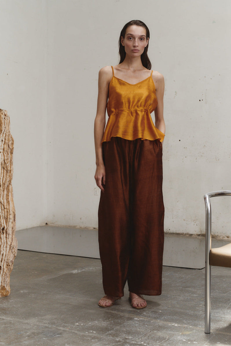 Amber Dupion Scrunchie Top