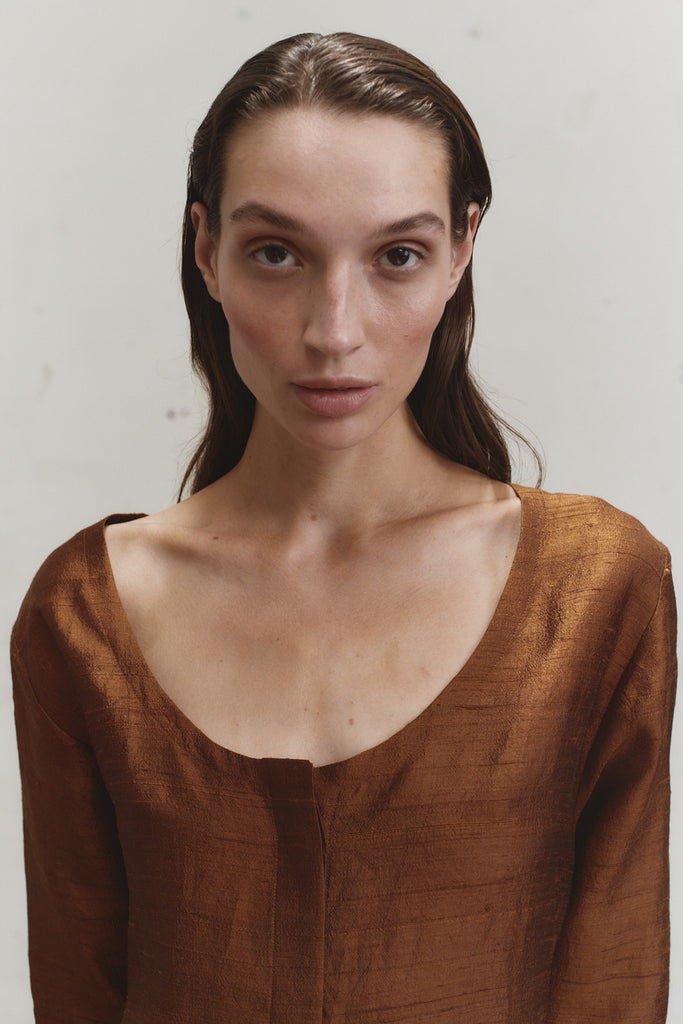 Caramel Payesa Mini Dress –