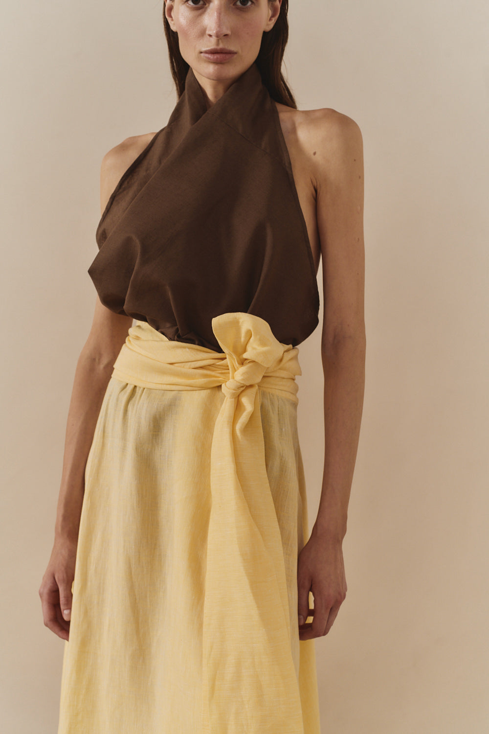 Avellana Brushed Wool Vest