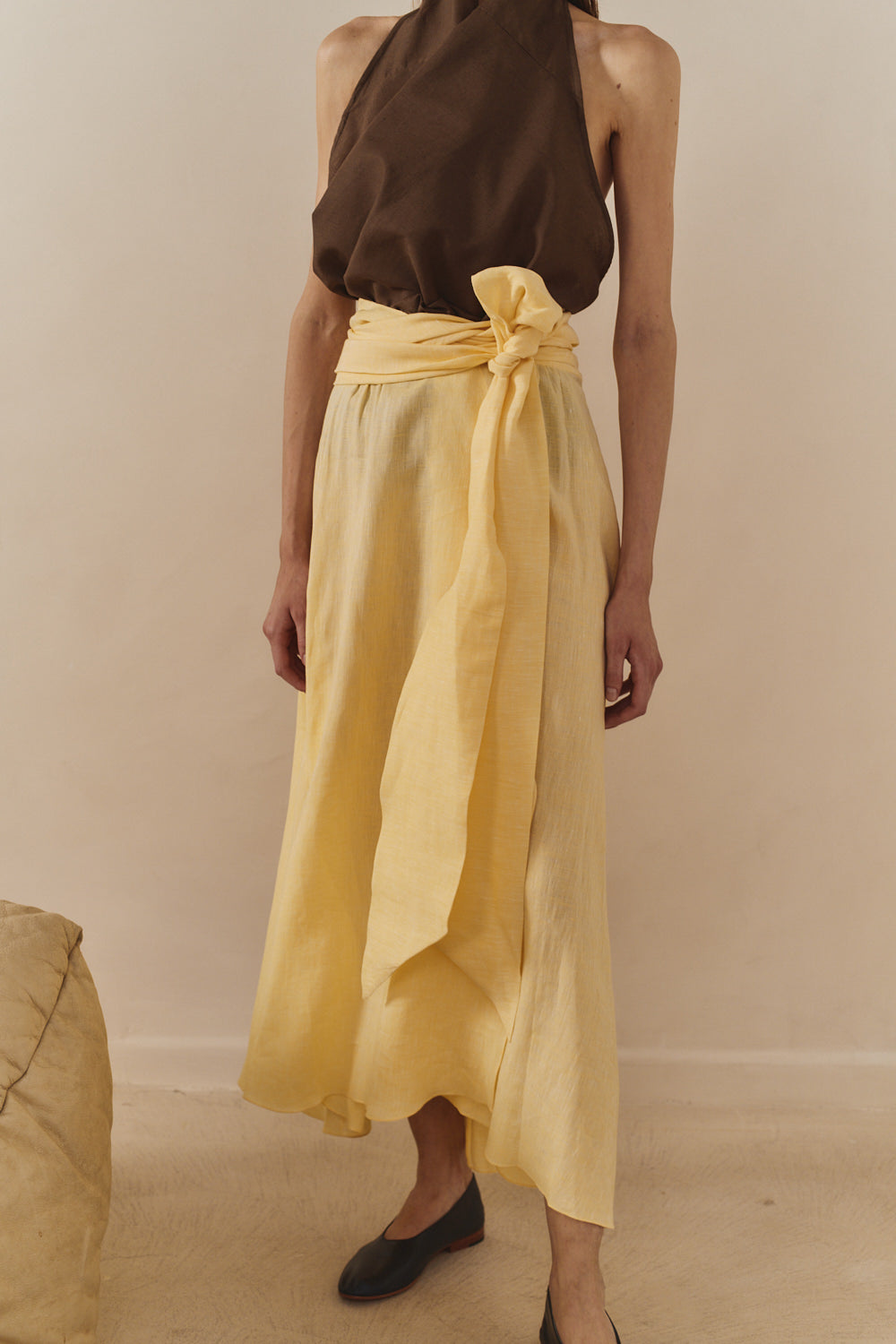 Avellana Brushed Wool Vest