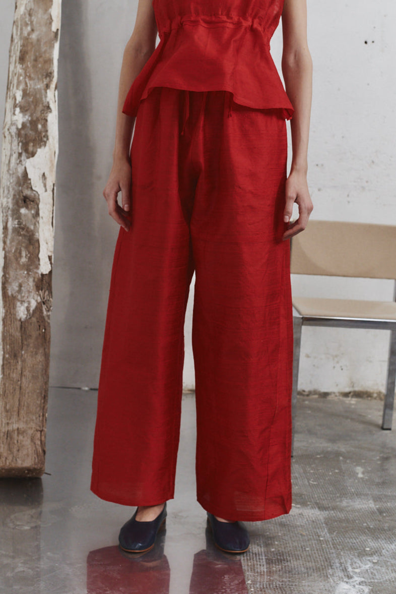 Carmine Dupion Judo Pants