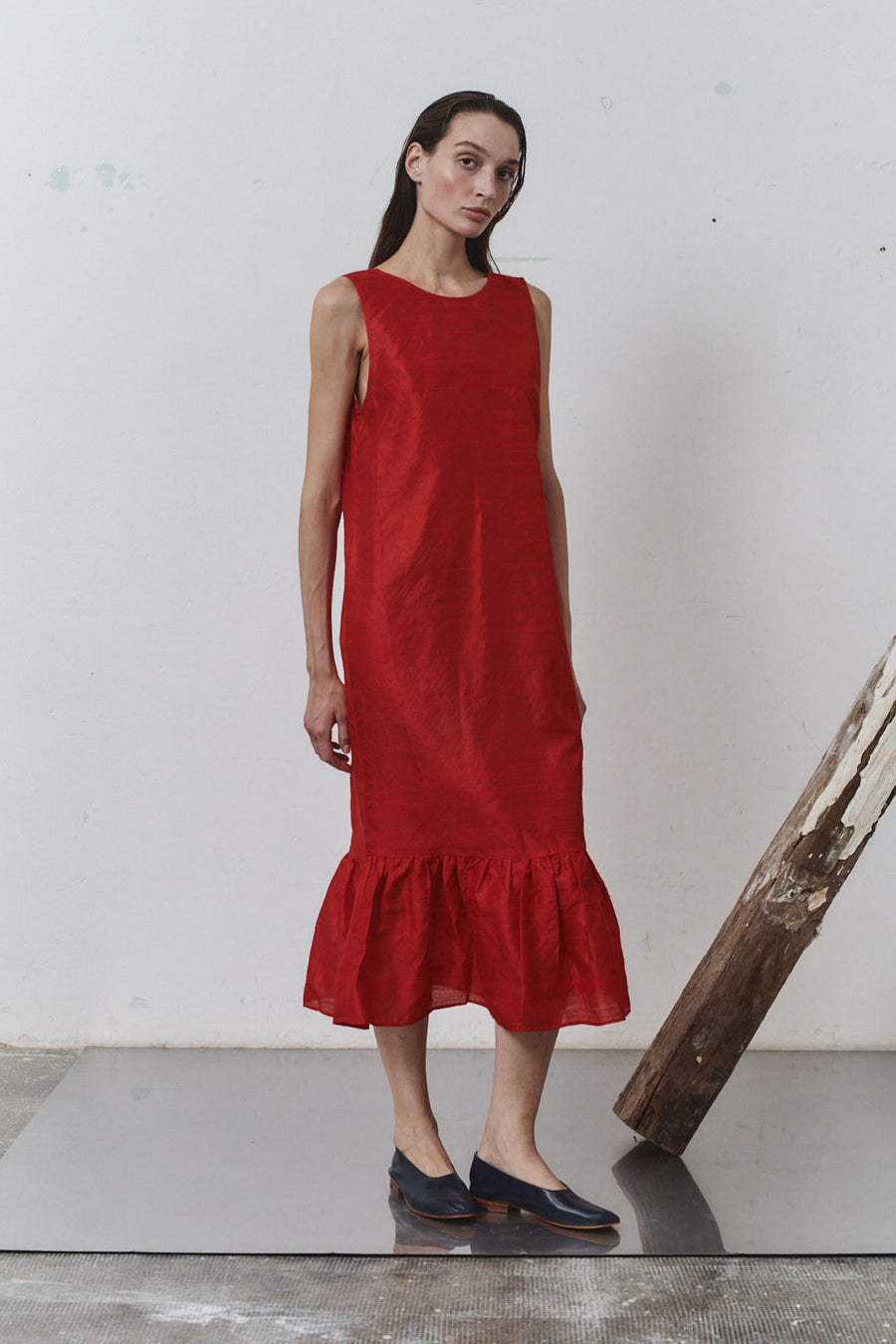 Carmine Dupion Carmen Dress – DATURA