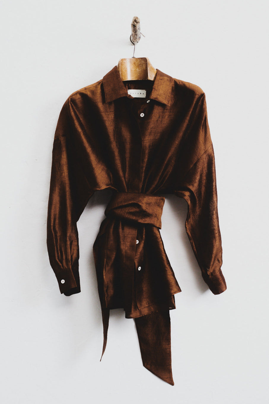 Caramel Dupion Ren Blouse