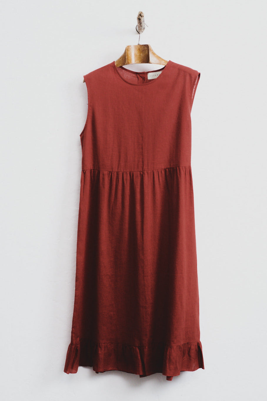 Clay Linen Echo Dress