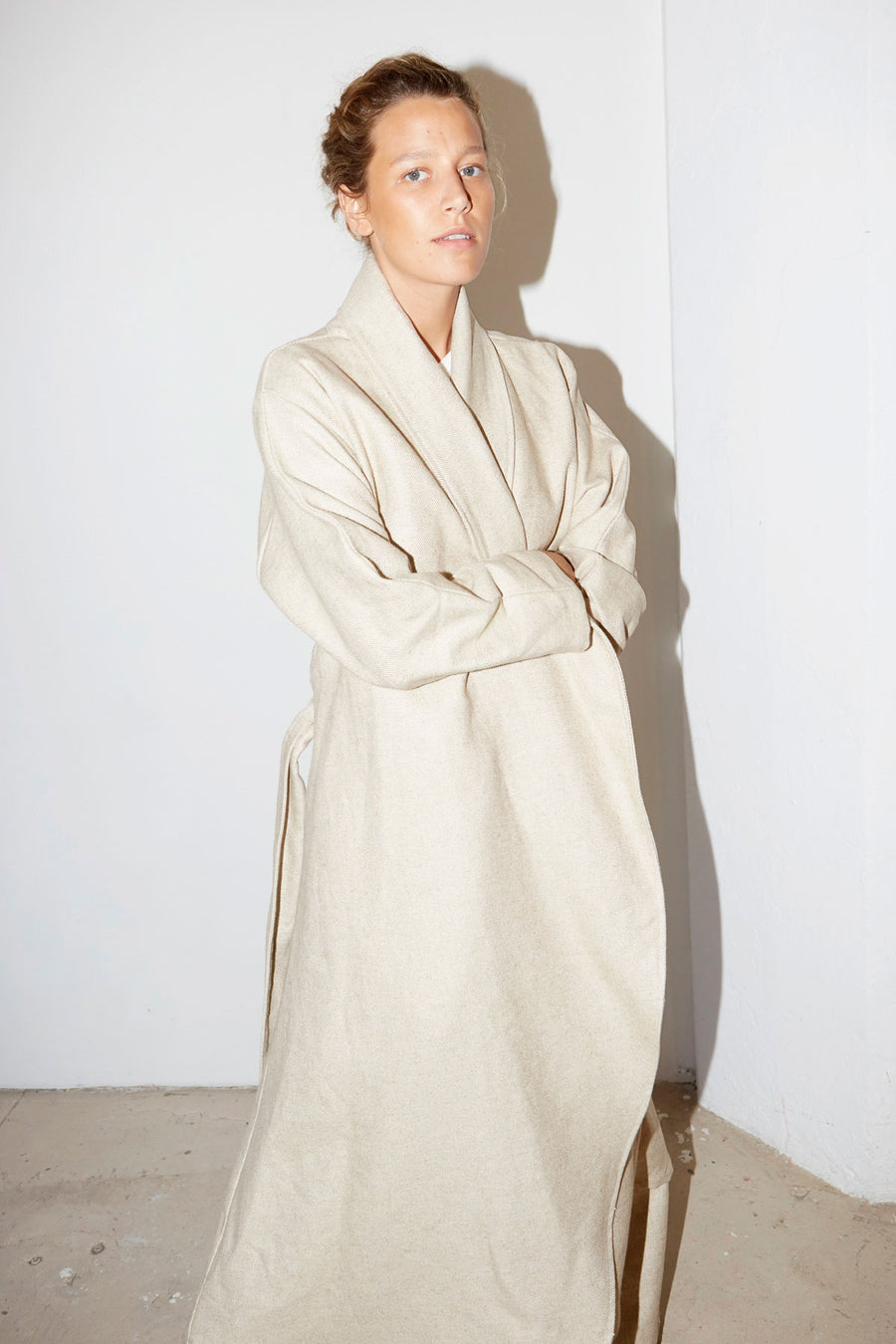 Sand Heavy Linen Trench
