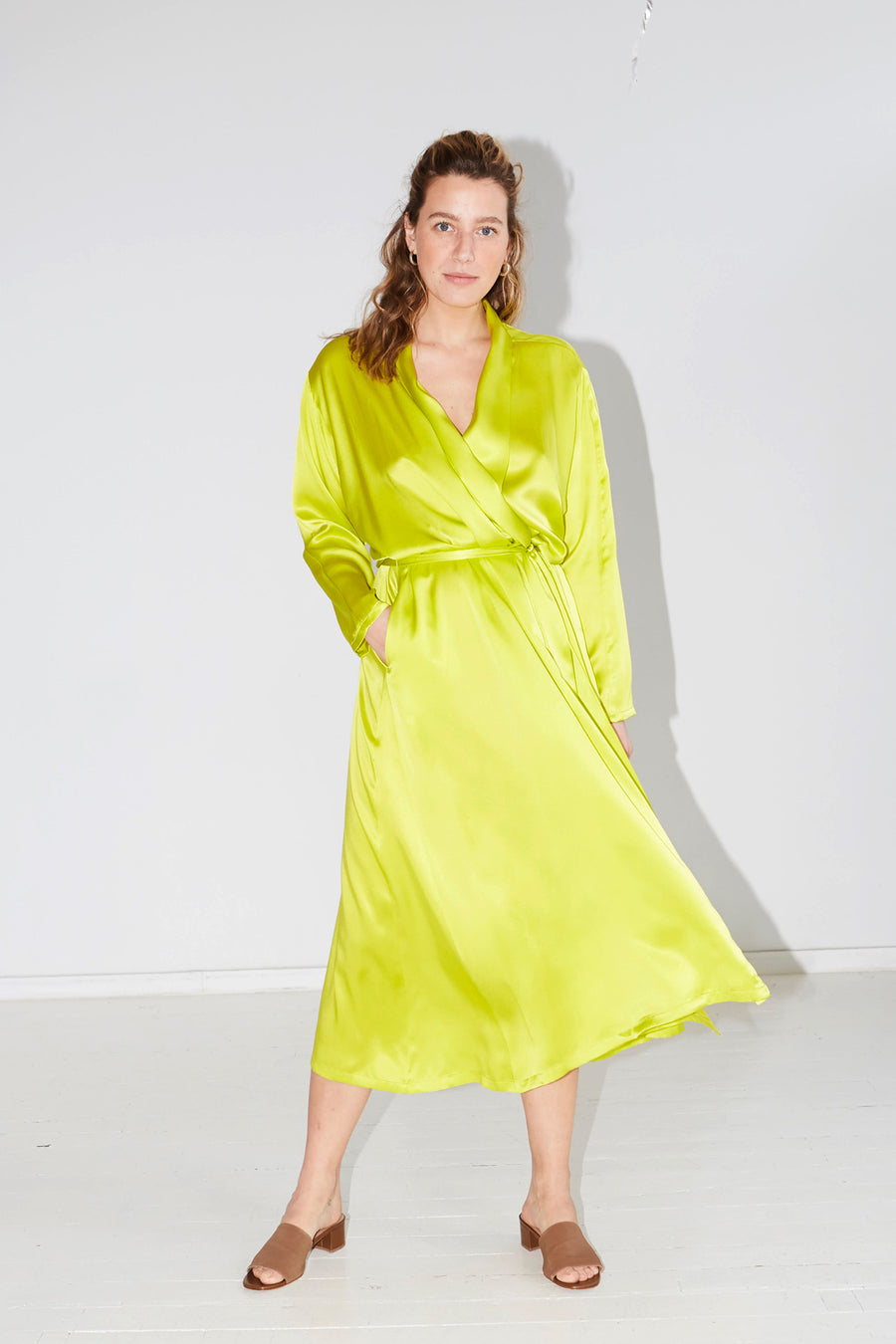 Citron Kimono Robe Dress – DATURA Citron Kimono Robe Dress – DATURA