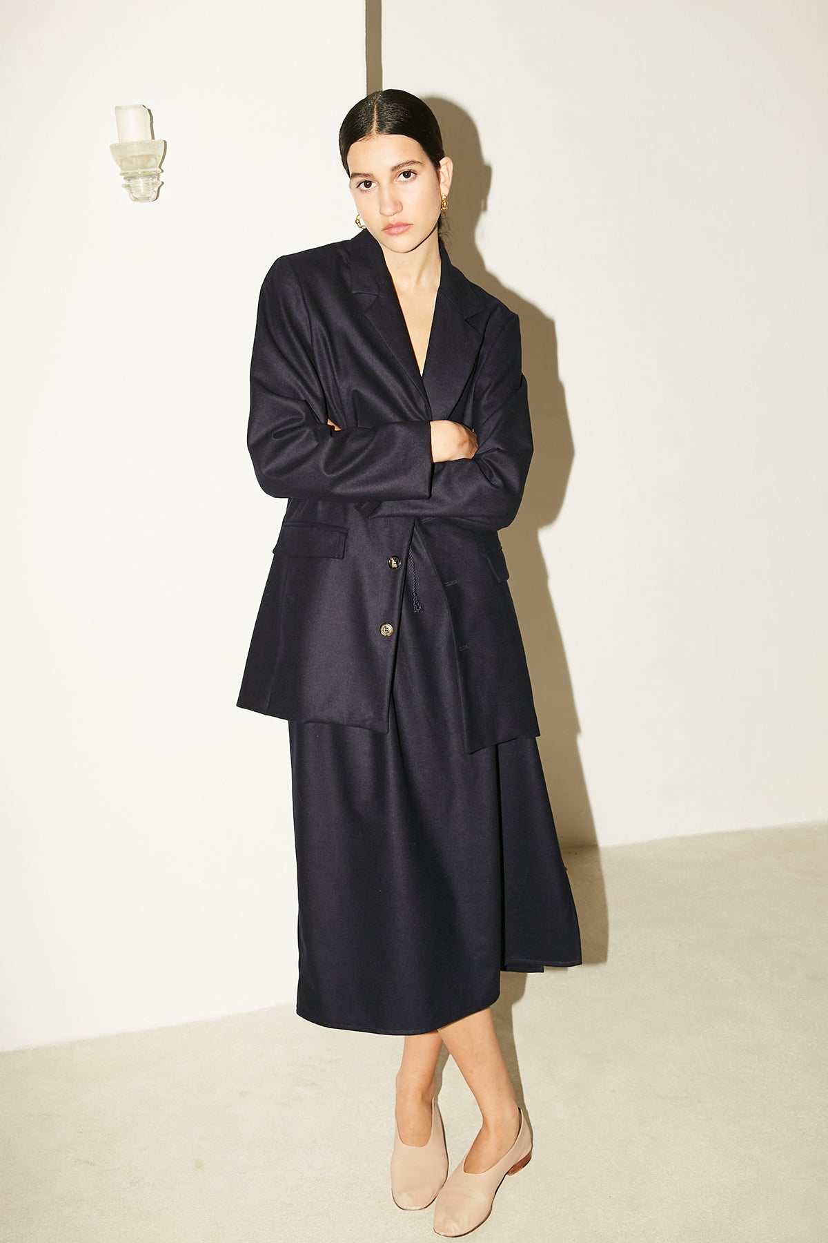 Avellana Brushed Wool Vest