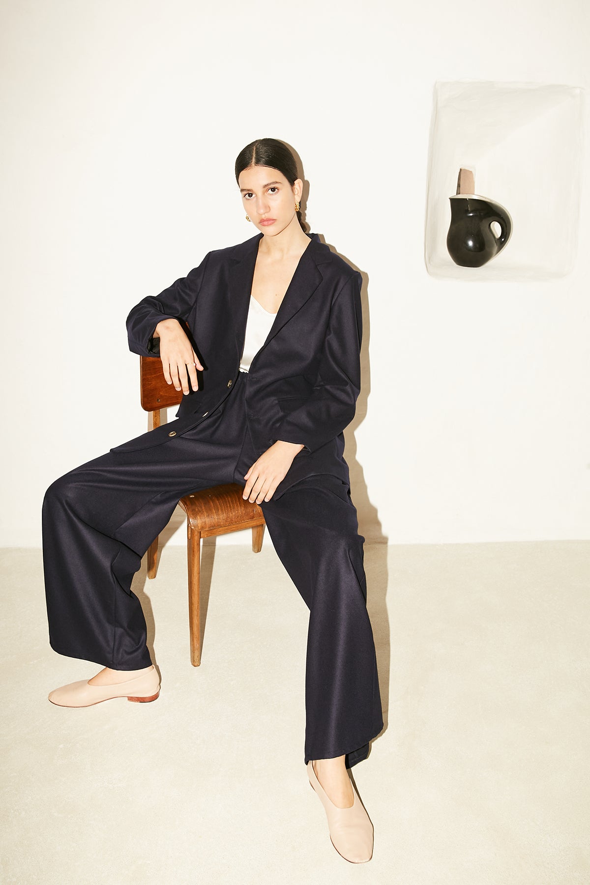 Avellana Brushed Wool Vest