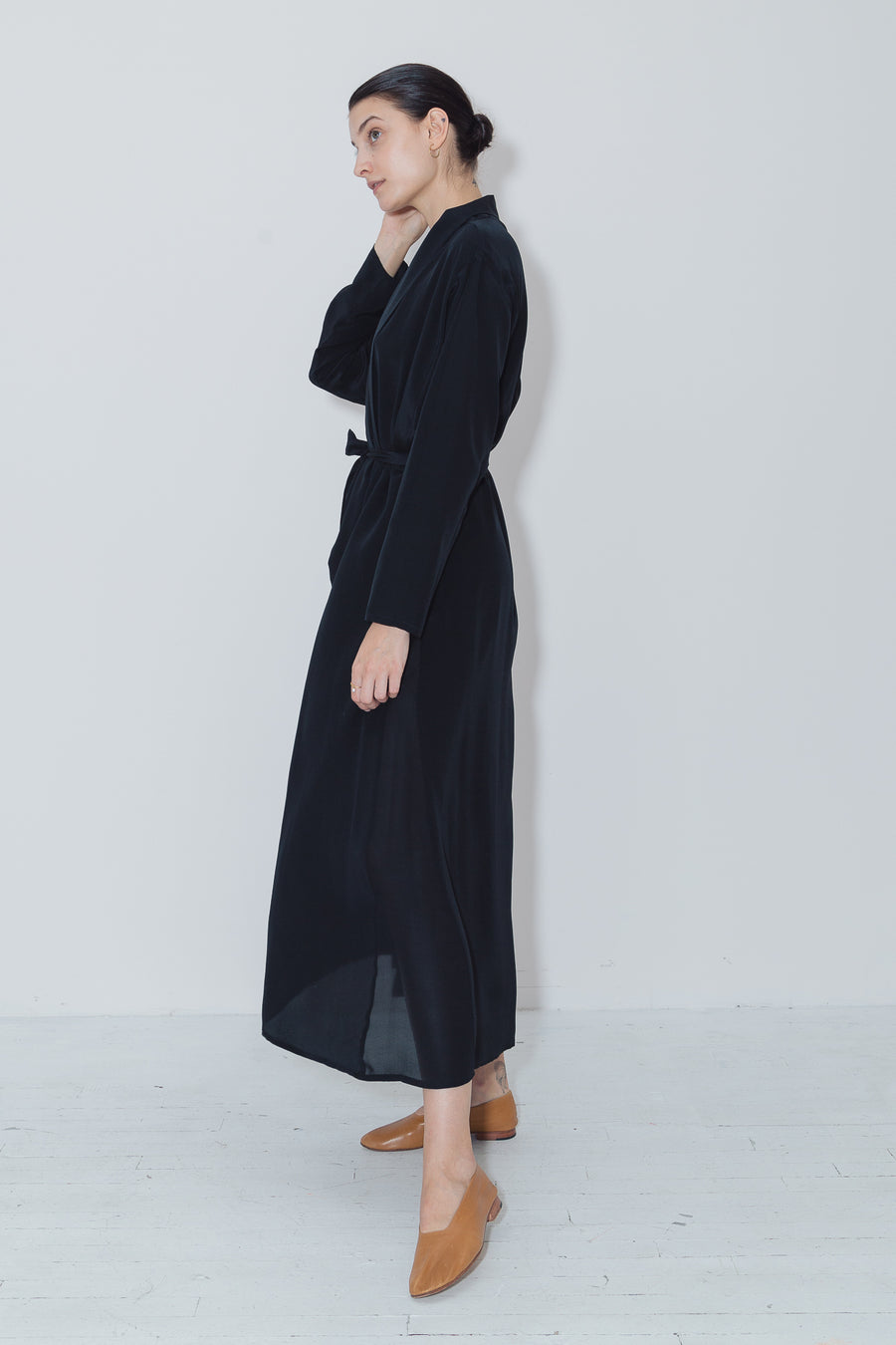 Black Kimono Robe Dress DATURA Black Kimono Robe Dress DATURA