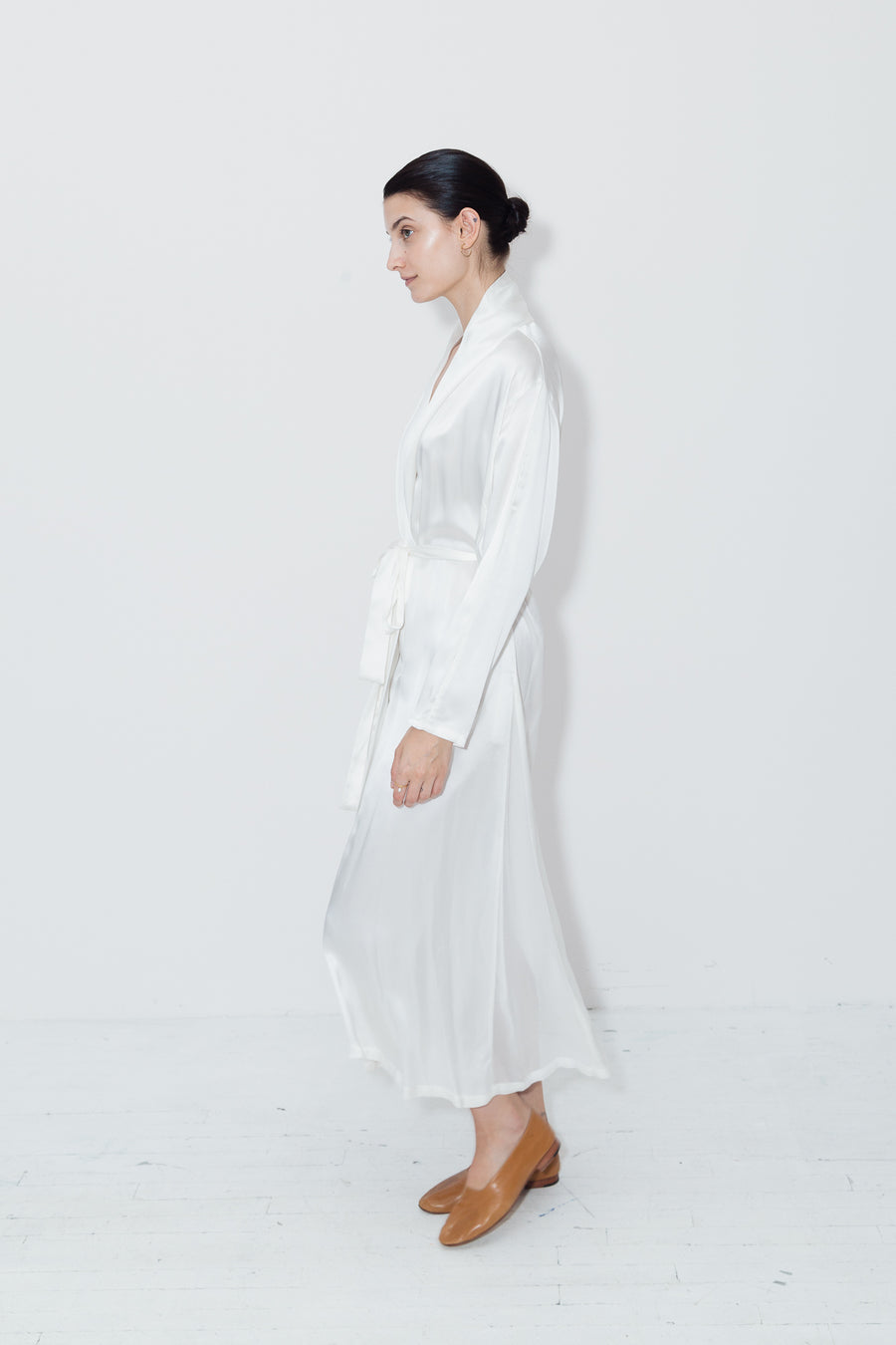 Ivory Kimono Robe Dress