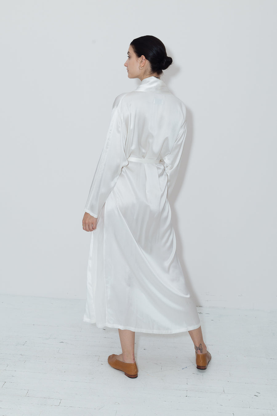 Ivory Kimono Robe Dress DATURA Ivory Kimono Robe Dress DATURA