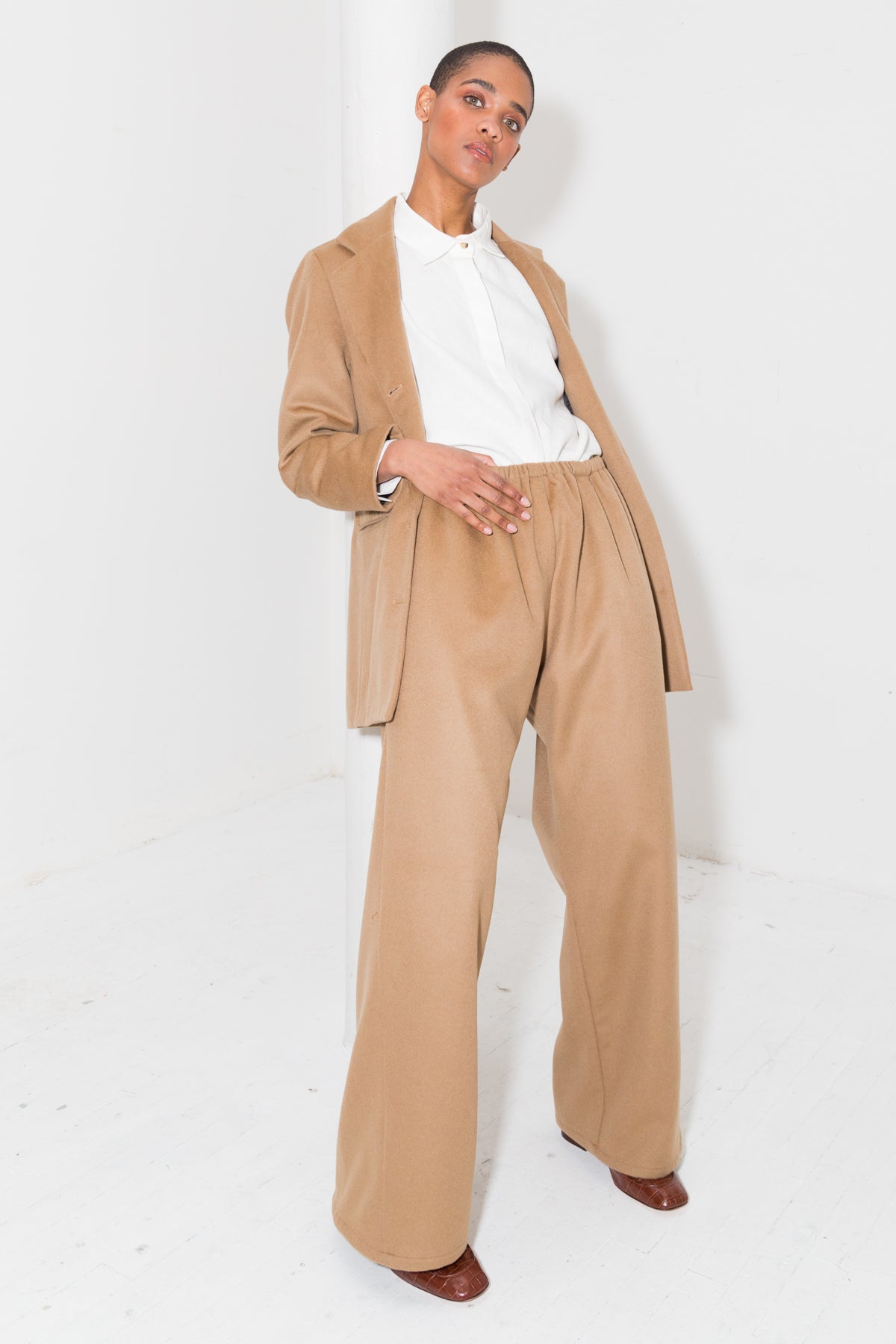 Avellana Brushed Wool Vest
