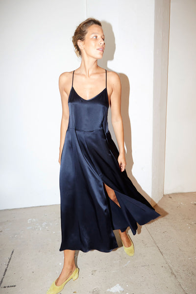 Theory satin slip outlet dress