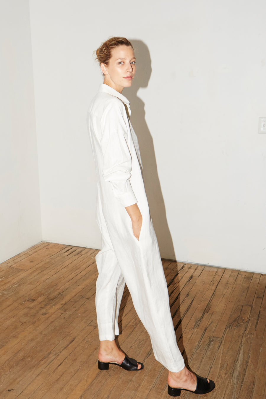 White Linen Ren Jumpsuit